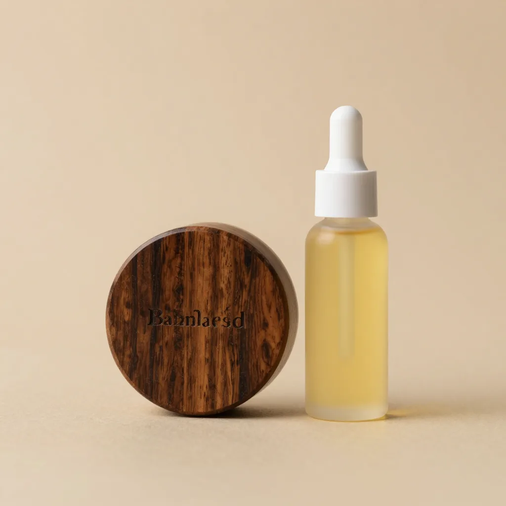 A sandalwood beard balm and oil together